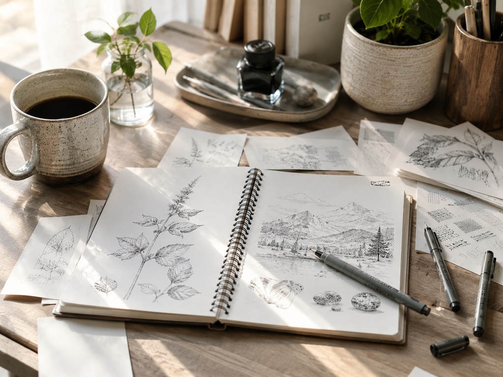 道具・線・構図モチーフ すべてゼロから学ぶペン画入門