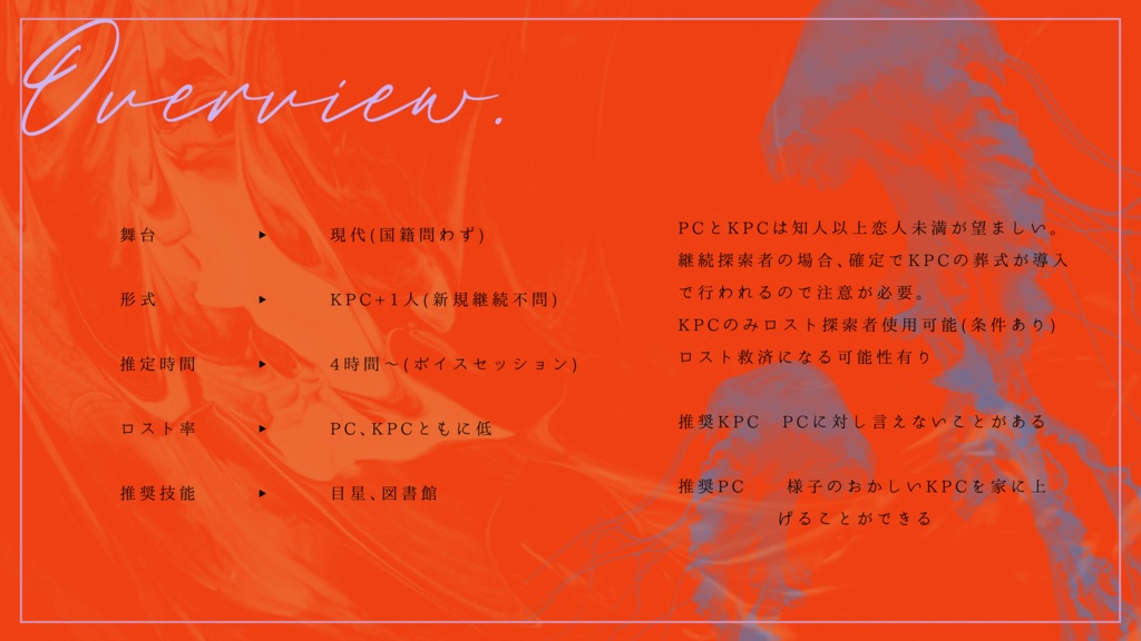 CoCシナリオ【魚心、屑屑と】