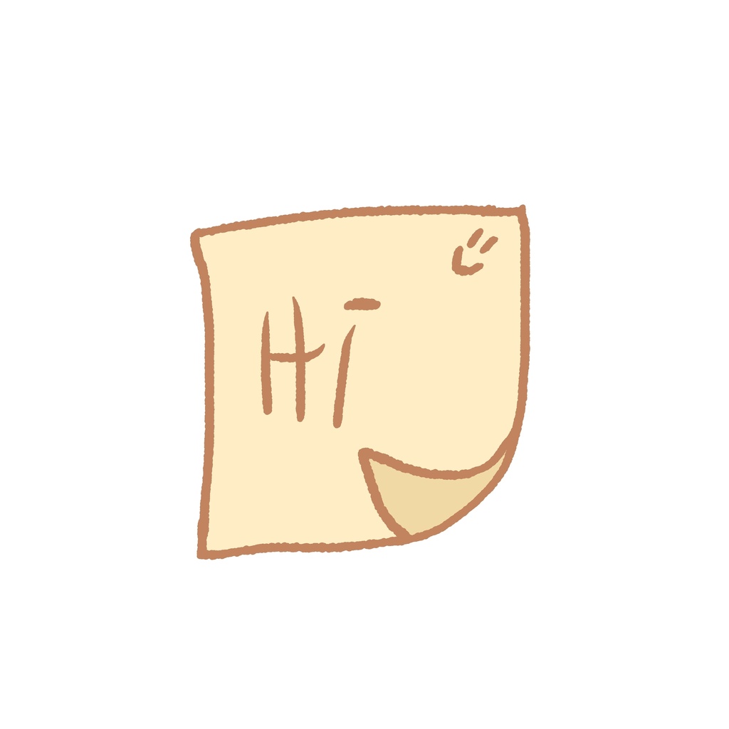 Vtuber head sticker - sticky note