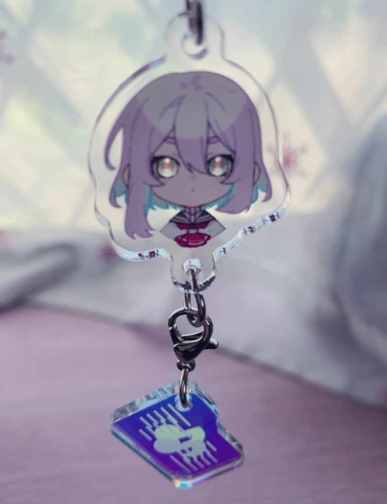 フォルダのオーロラアクリルチャーム