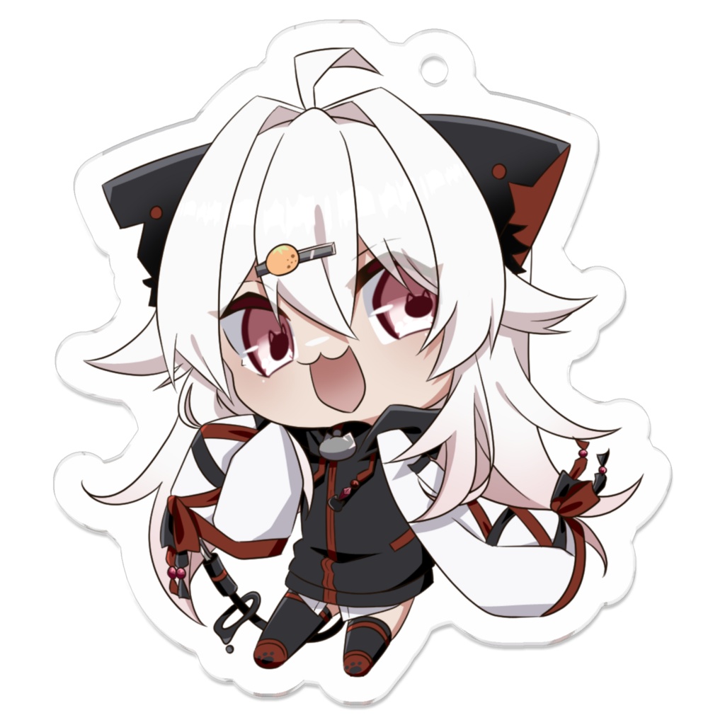 【アクリルキーホルダー】猫餅むぎ【通常Ver.】