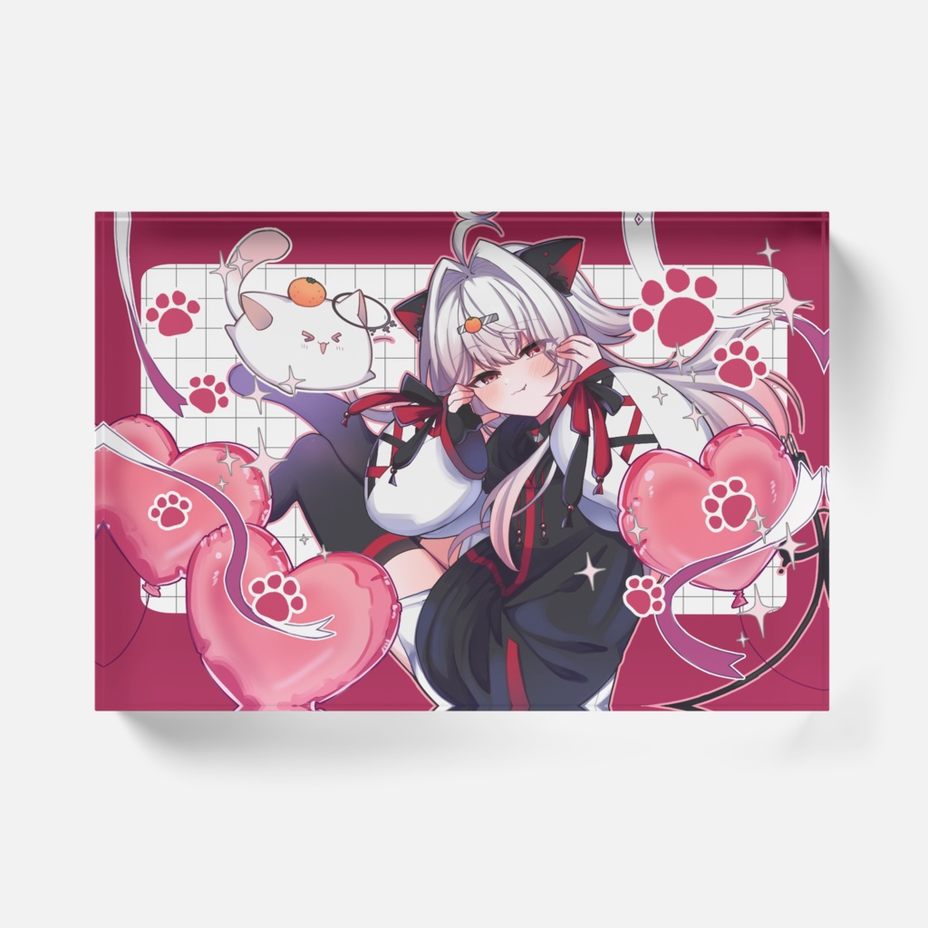 【アクリルブロック】猫餅むぎ【誕生日記念2025】