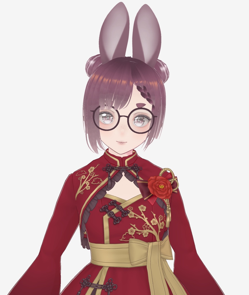 [Free VRoid Model] Soft Watercolor Bunny - junebunnyyy - BOOTH