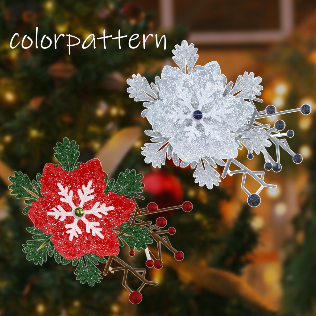 【VRC向けアクセサリー】snowflower