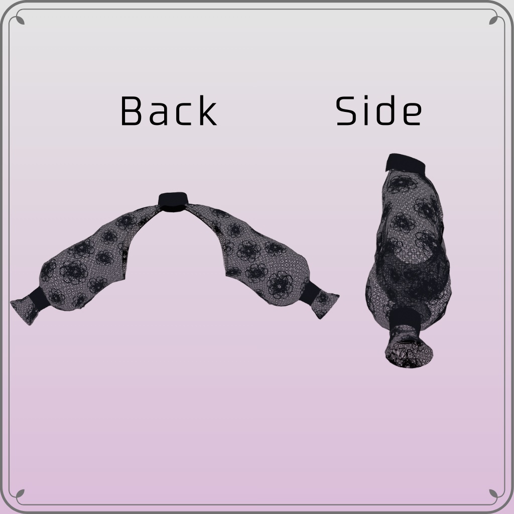 【VRChat】Lapwing用 レースボレロトップス(MA対応)