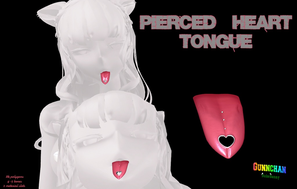 pierced heart tongue