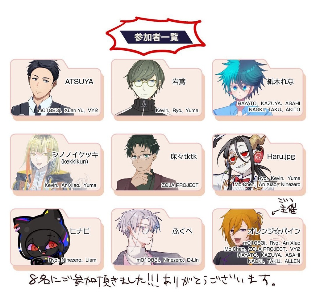 男性歌唱ソフト自宅立ち絵アンソロ