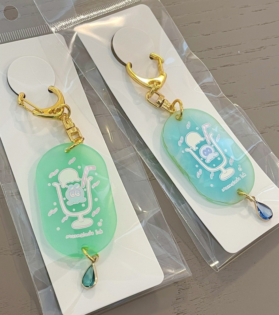 クリームソーダアクリルキーホルダー