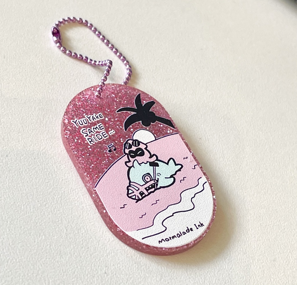 グリッターアクリルキーホルダー