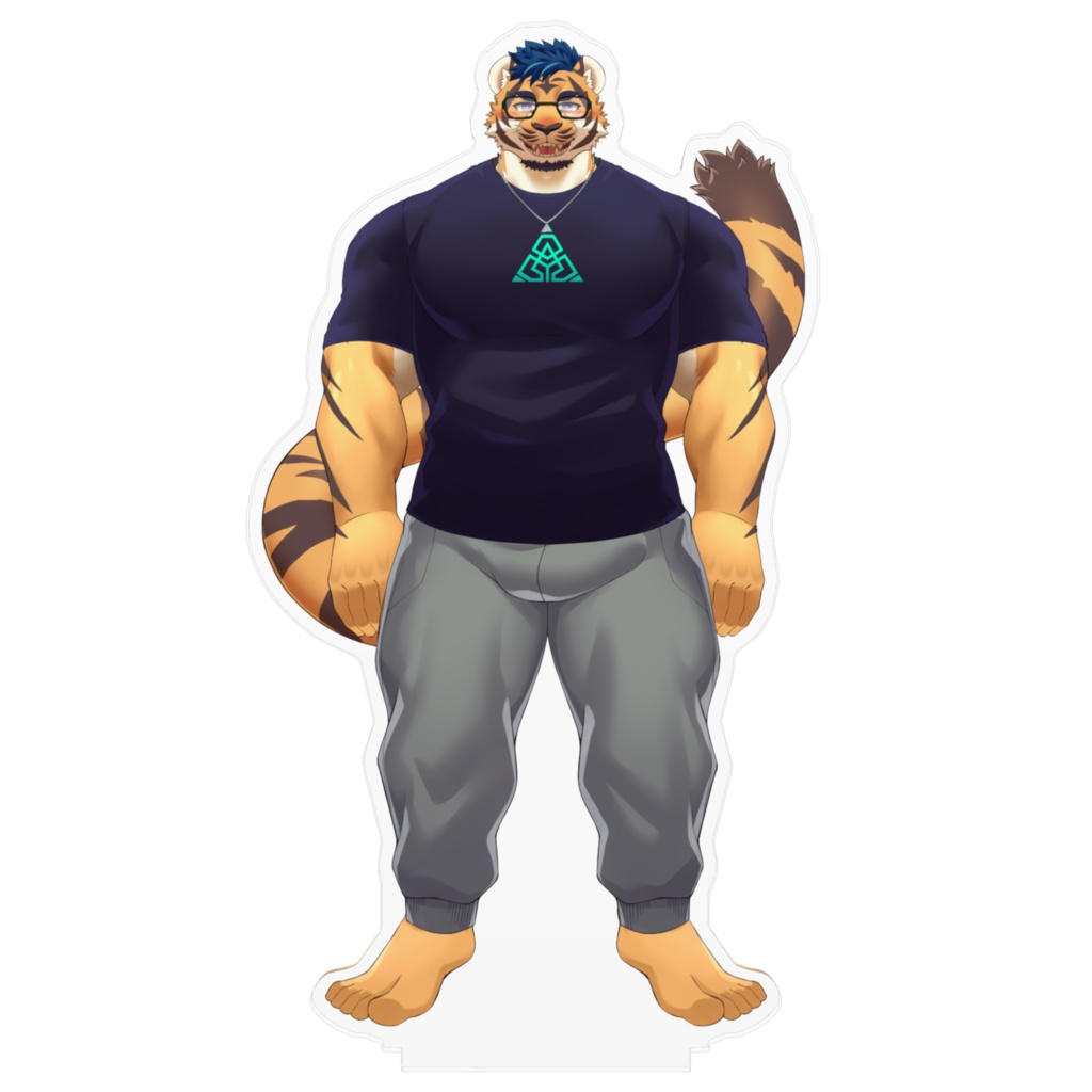 Vtuber天王寺ユーゴ アクリルフィギュア 短髪Tシャツ