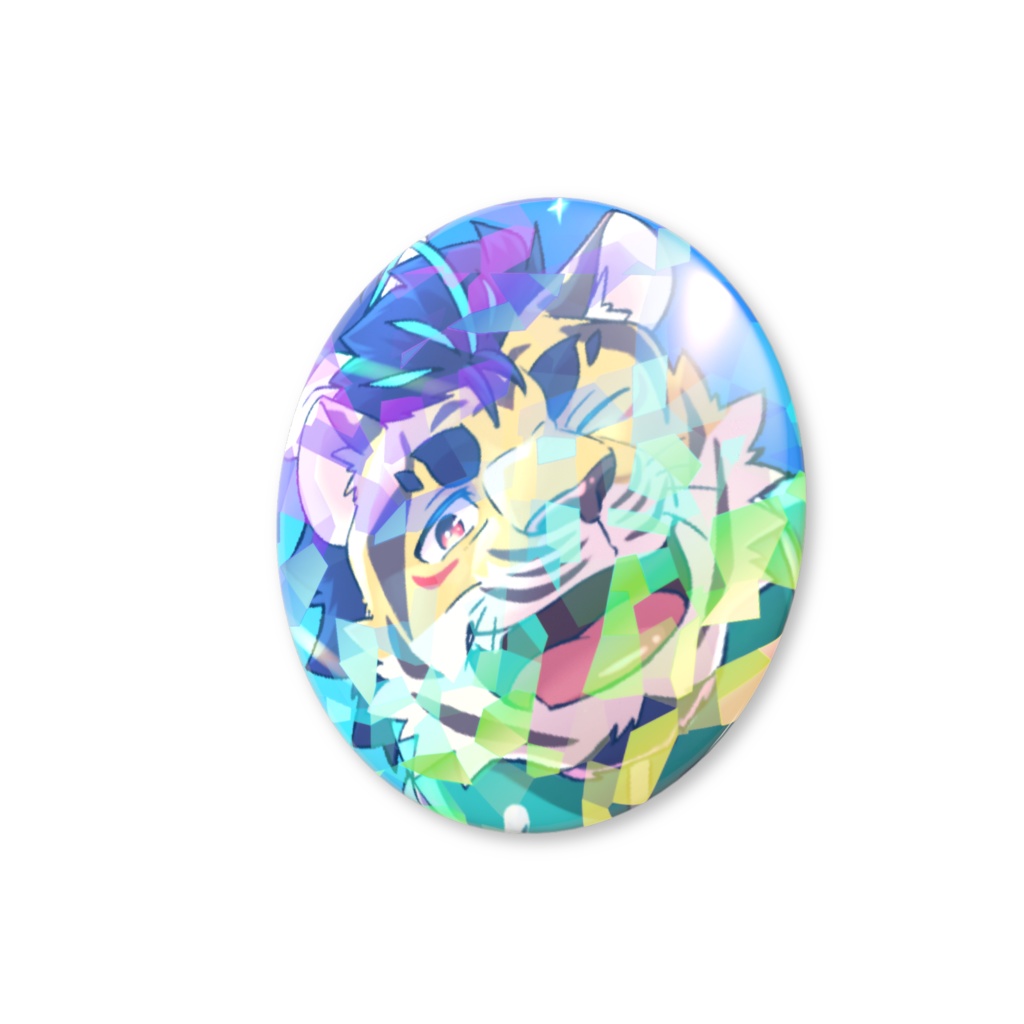 天王寺ユーゴ3周年記念グッズ ホログラム缶バッジA