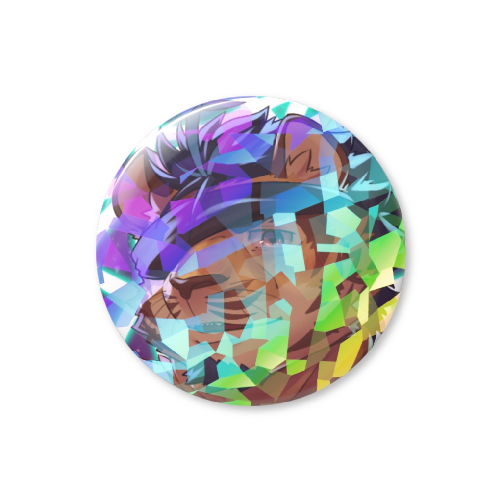 天王寺ユーゴ3周年記念グッズ ホログラム缶バッジB