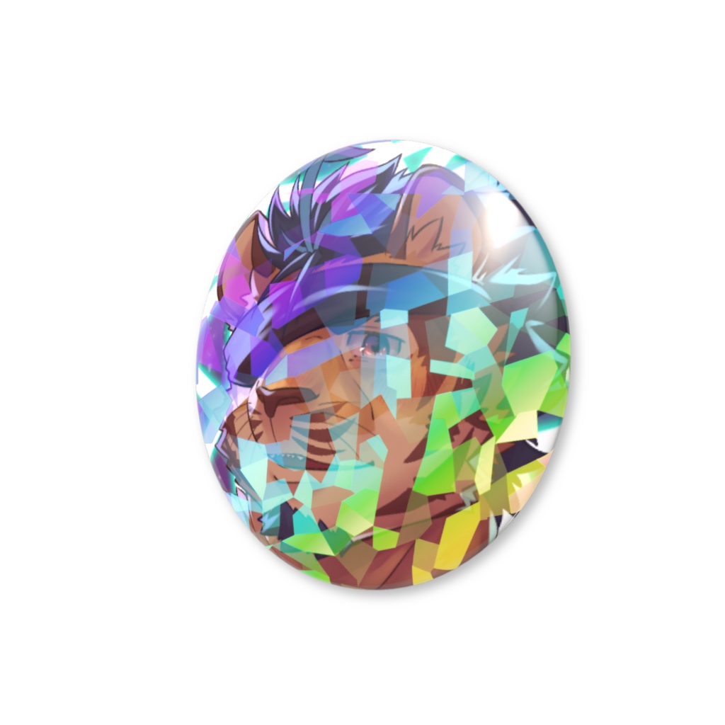 天王寺ユーゴ3周年記念グッズ ホログラム缶バッジB