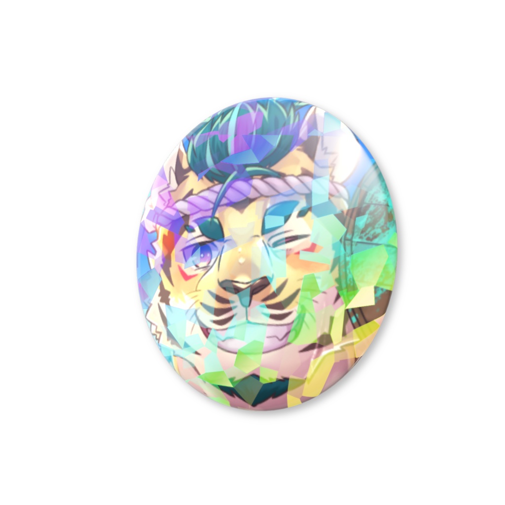 天王寺ユーゴ3周年記念グッズ ホログラム缶バッジD