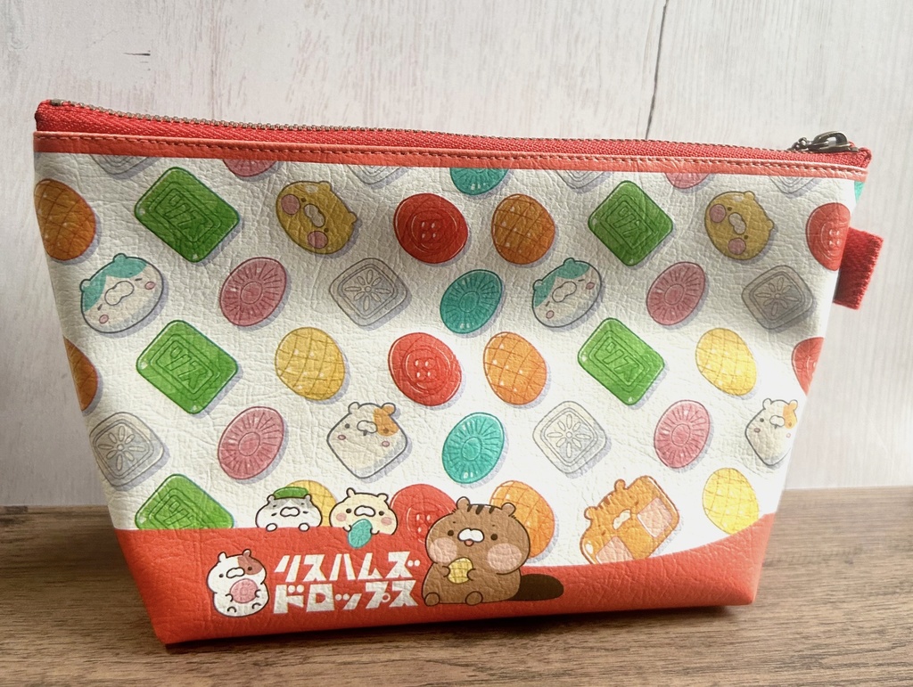 りすはむず！ドロップ柄三角ポーチ