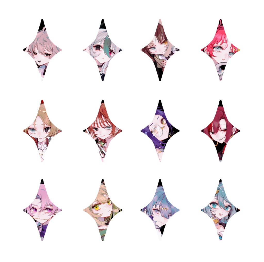 ステッカーセット(2枚/12枚セット)