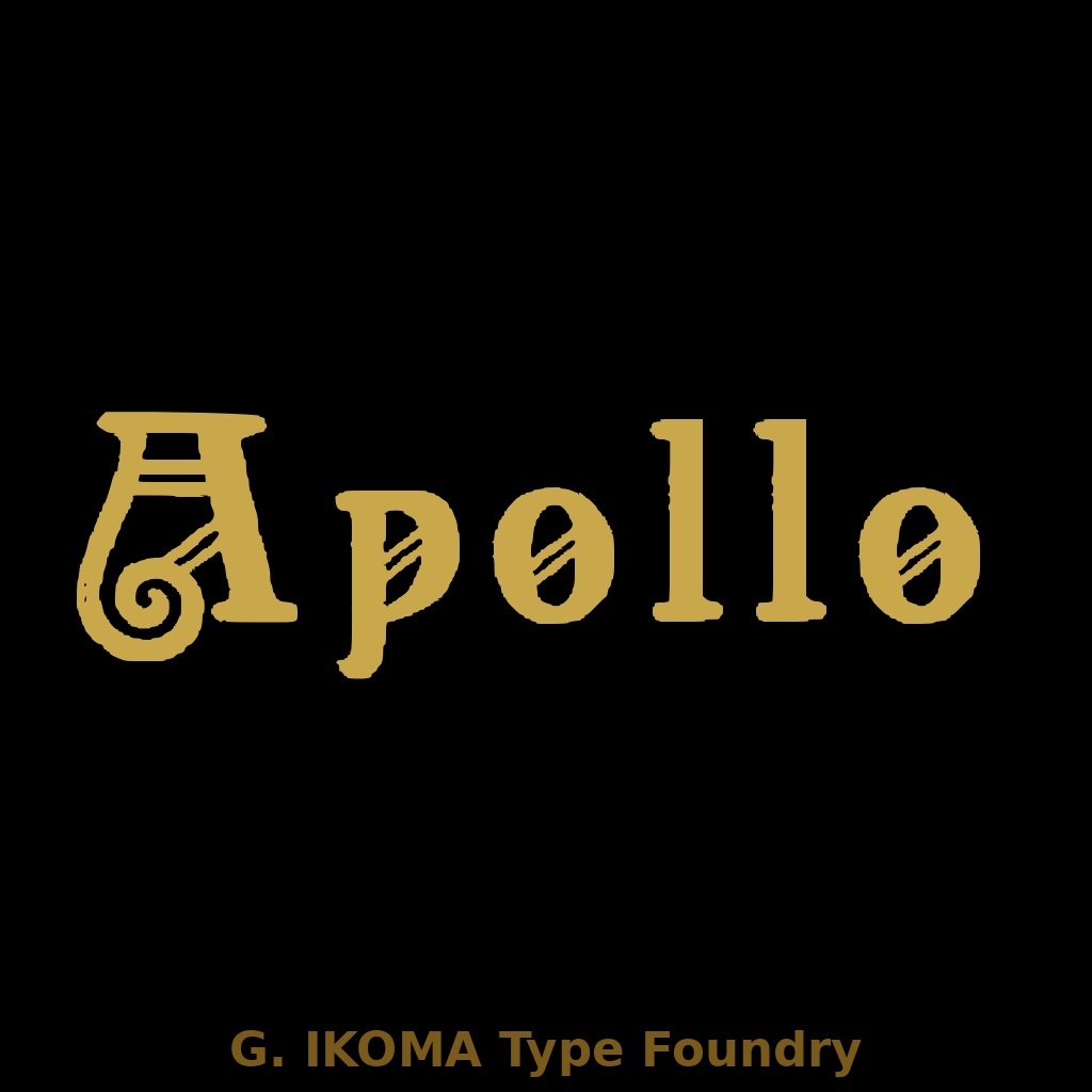APOLLO — 19世紀欧州印刷資料復元フォント / Historical Revival Typeface [Jugendstil]