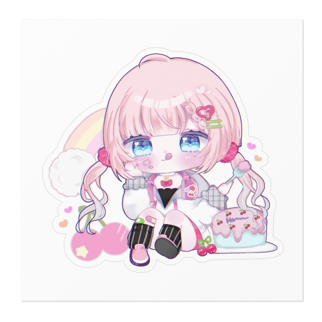 桜桃ぽぽ新衣装&誕生日記念ステッカー🍒