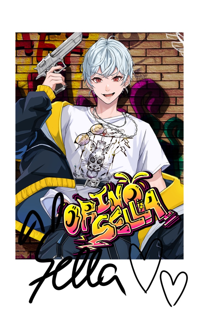 インスタントフォト風カード(デジタル箔押し)