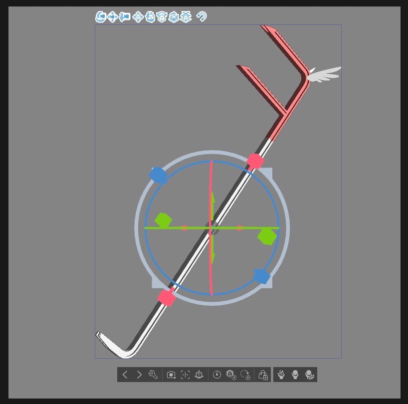 「クリスタ3D素材」撬棍