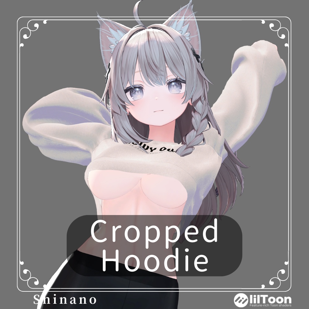 Shinano Cropped Hoodie