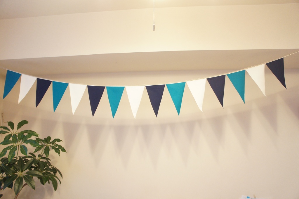 布ガーランド 290cm フラッグ 旗 キャンプ・パーティ飾り オーシャン