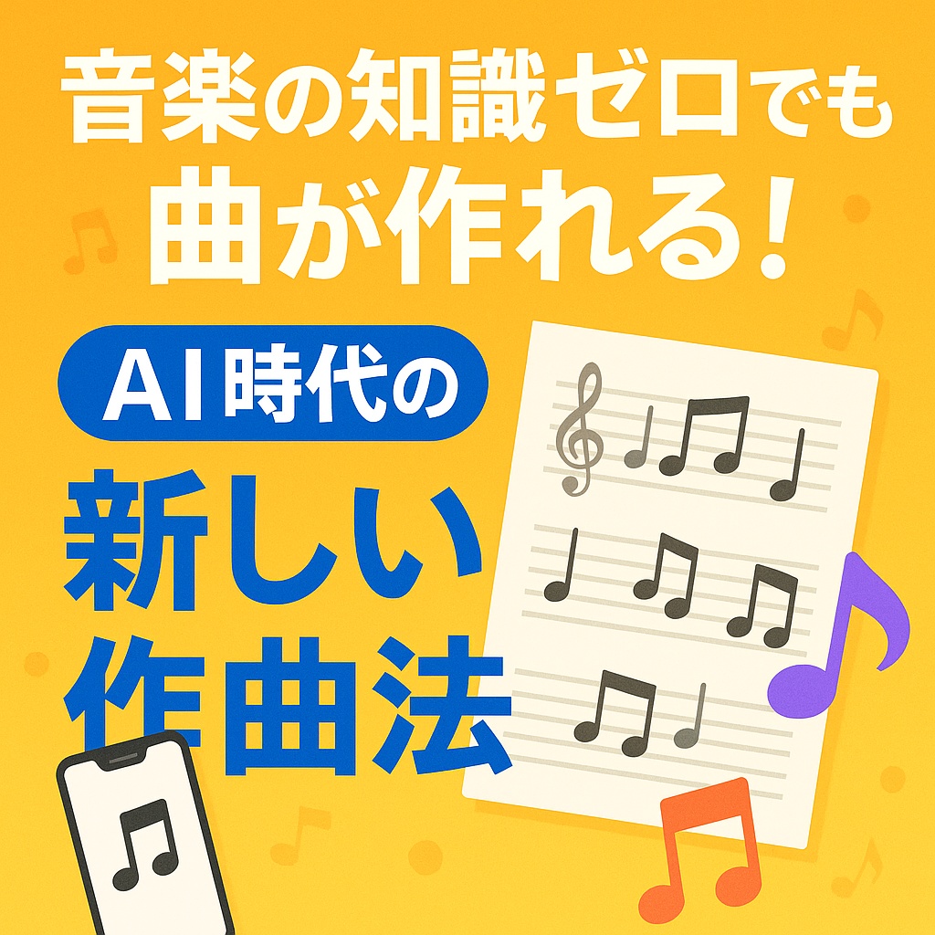 音楽の知識ゼロでも曲が作れる！AI時代の新しい作曲法