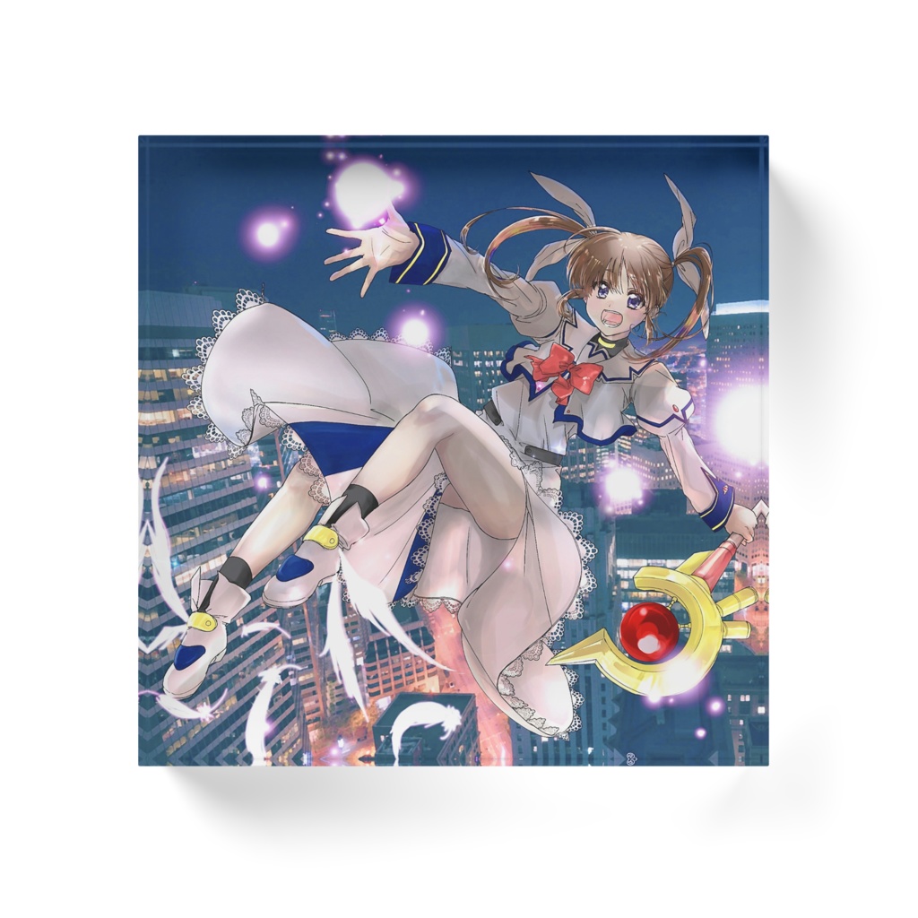 無印なのはアクリルブロック