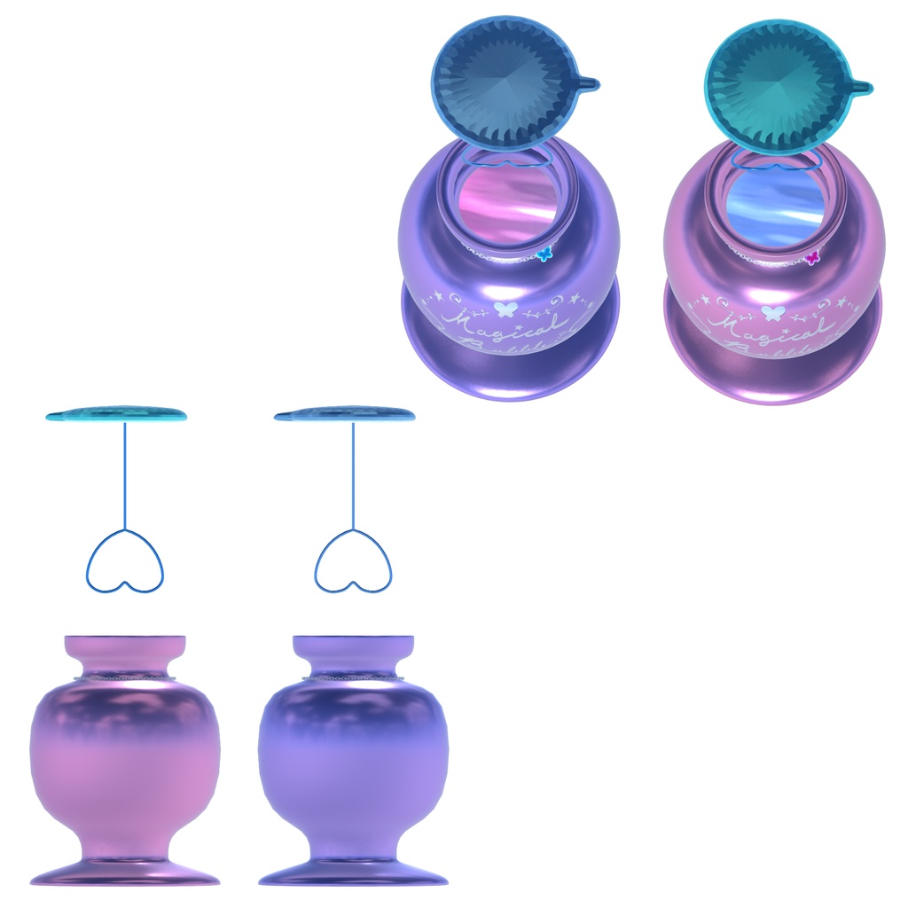 【FBX】ゆめかわシャボン玉ボトル_MagicalBubble