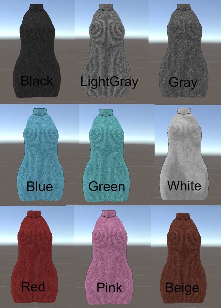 【VRC想定】セクシーセーター【仙猫対応】