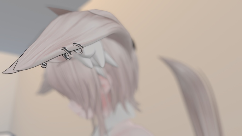 【VRC想定】ピアス【仙猫専用】