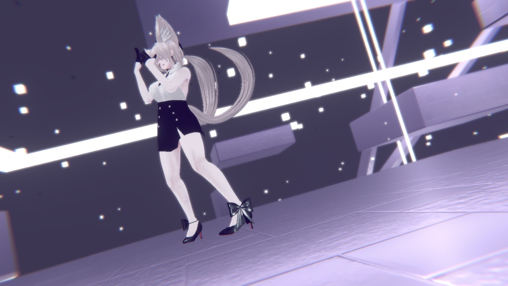 【VRC想定】リボンハイヒール【仙猫専用】