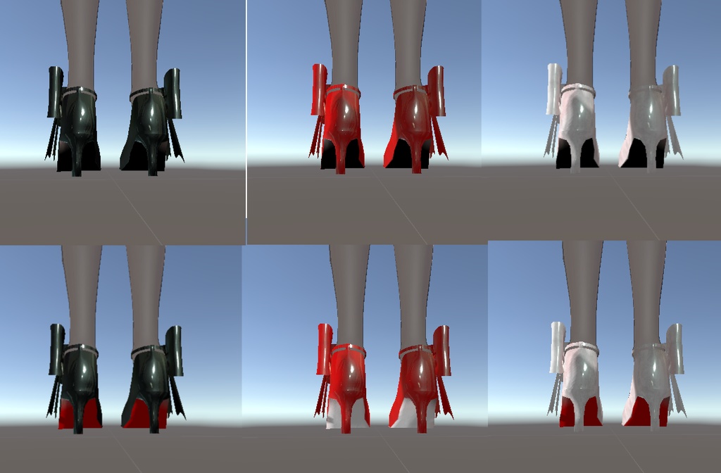 【VRC想定】リボンハイヒール【仙猫専用】