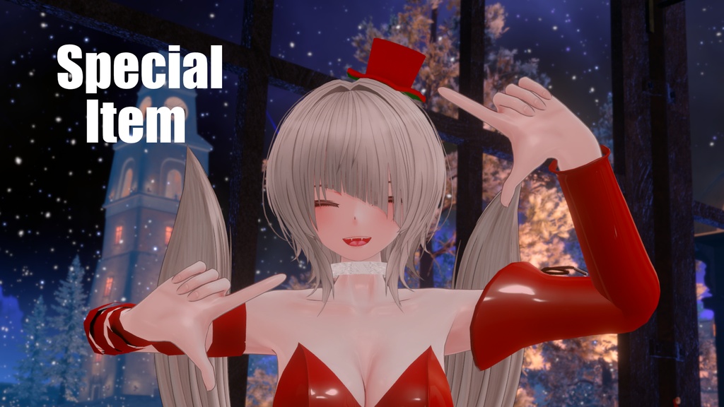 【仙猫】Mini-Devilクリスマスカラーマテリアル+スペシャルアイテム