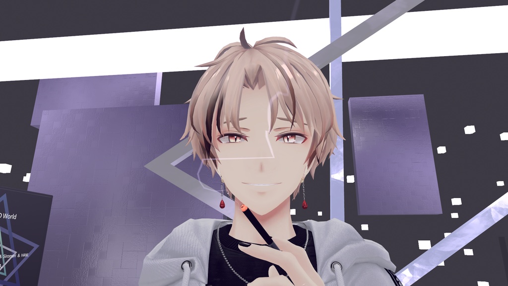 【VRC想定】揺れる!ドロップピアス