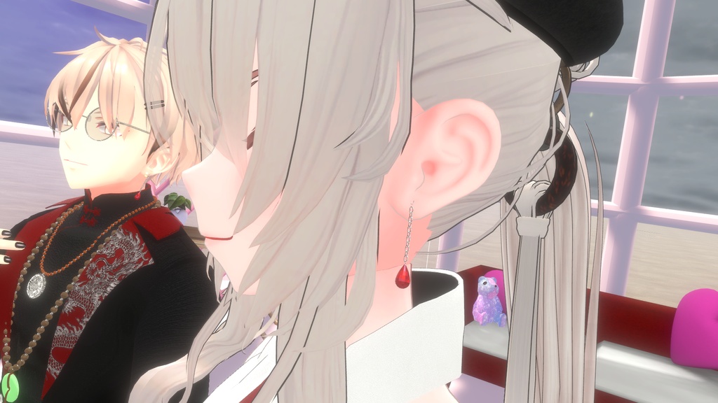 【VRC想定】揺れる!ドロップピアス