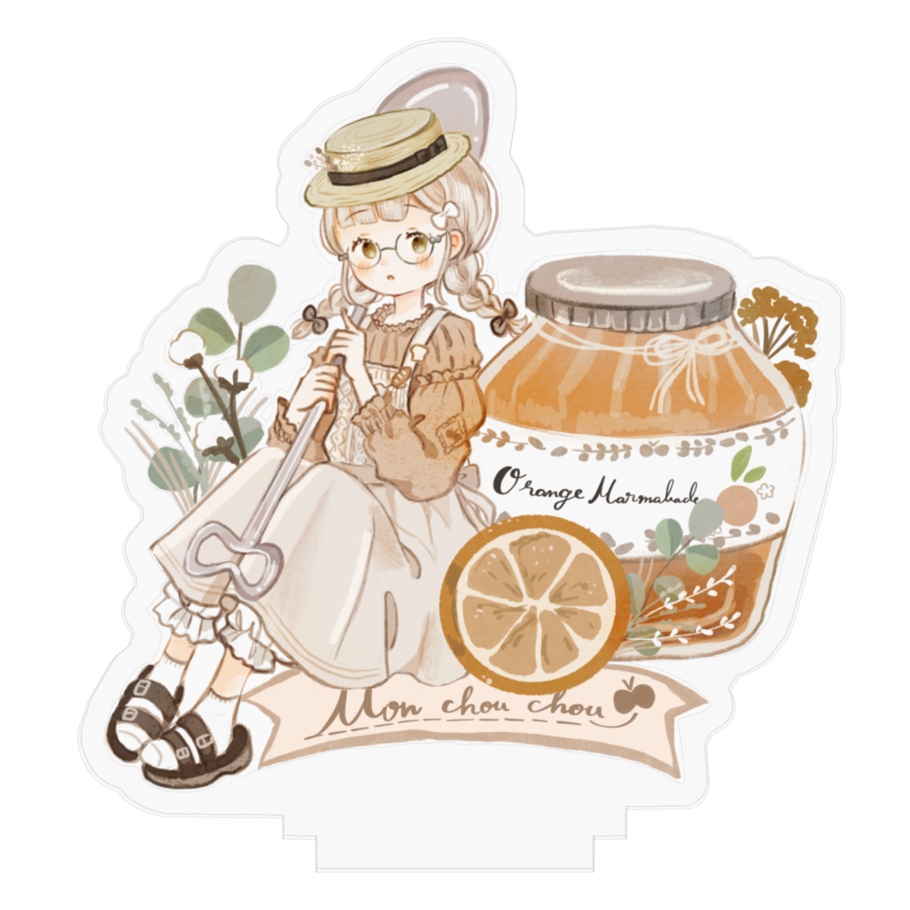 結ぱんやアクリルフィギュア(オレンジマーマレード)