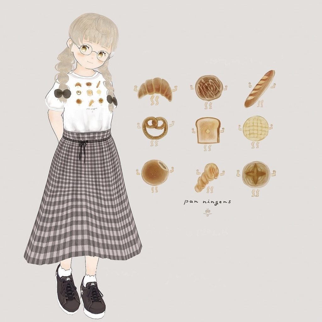 パン人間Tシャツ