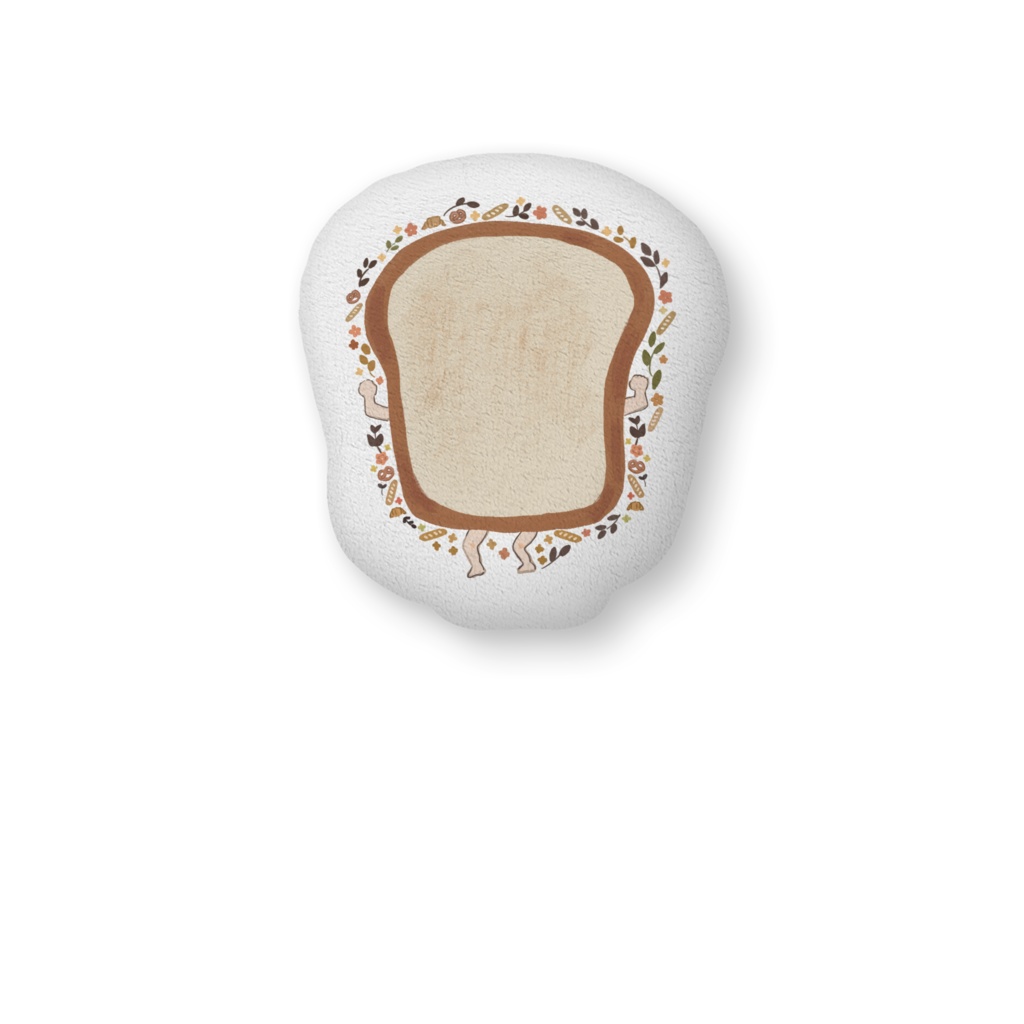 ふかふか焼き立てパン人間クッション