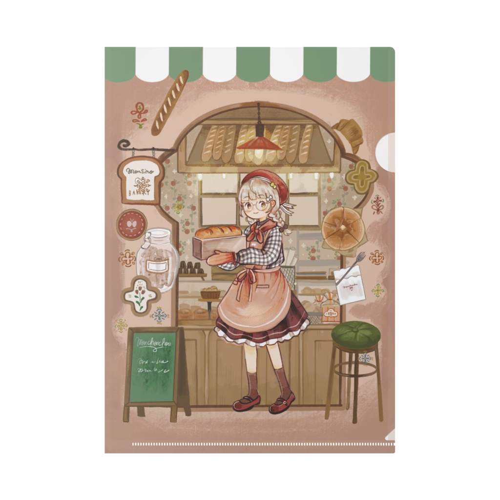 ぱんやさんクリアファイル