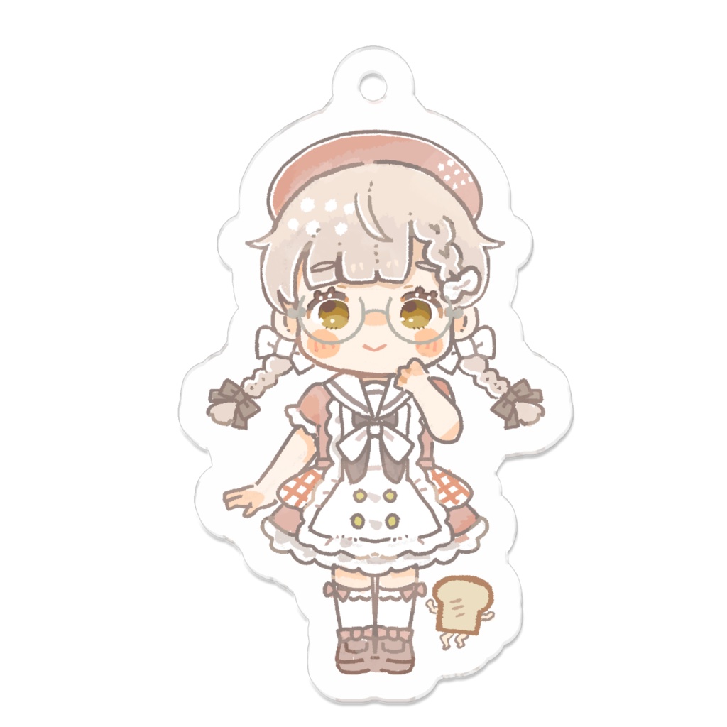 ぱんやとおでかけアクリルキーホルダー