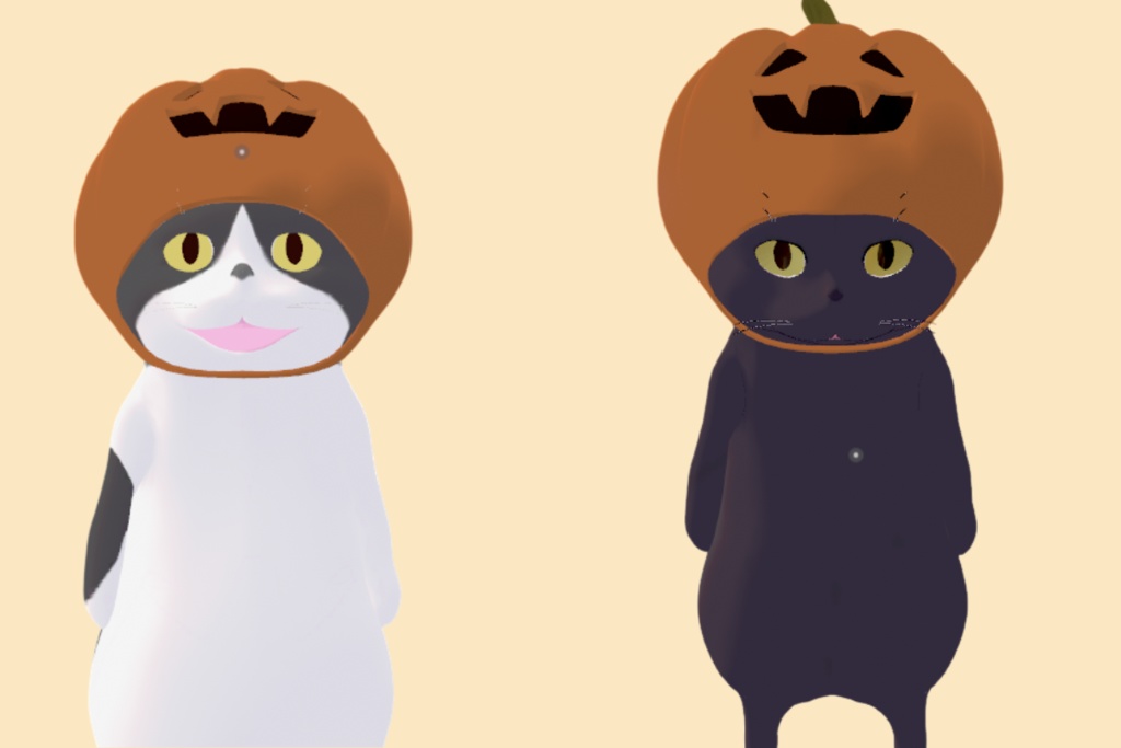 ネコ用かぼちゃ帽子 ハロウィンVer. ゆるい猫用