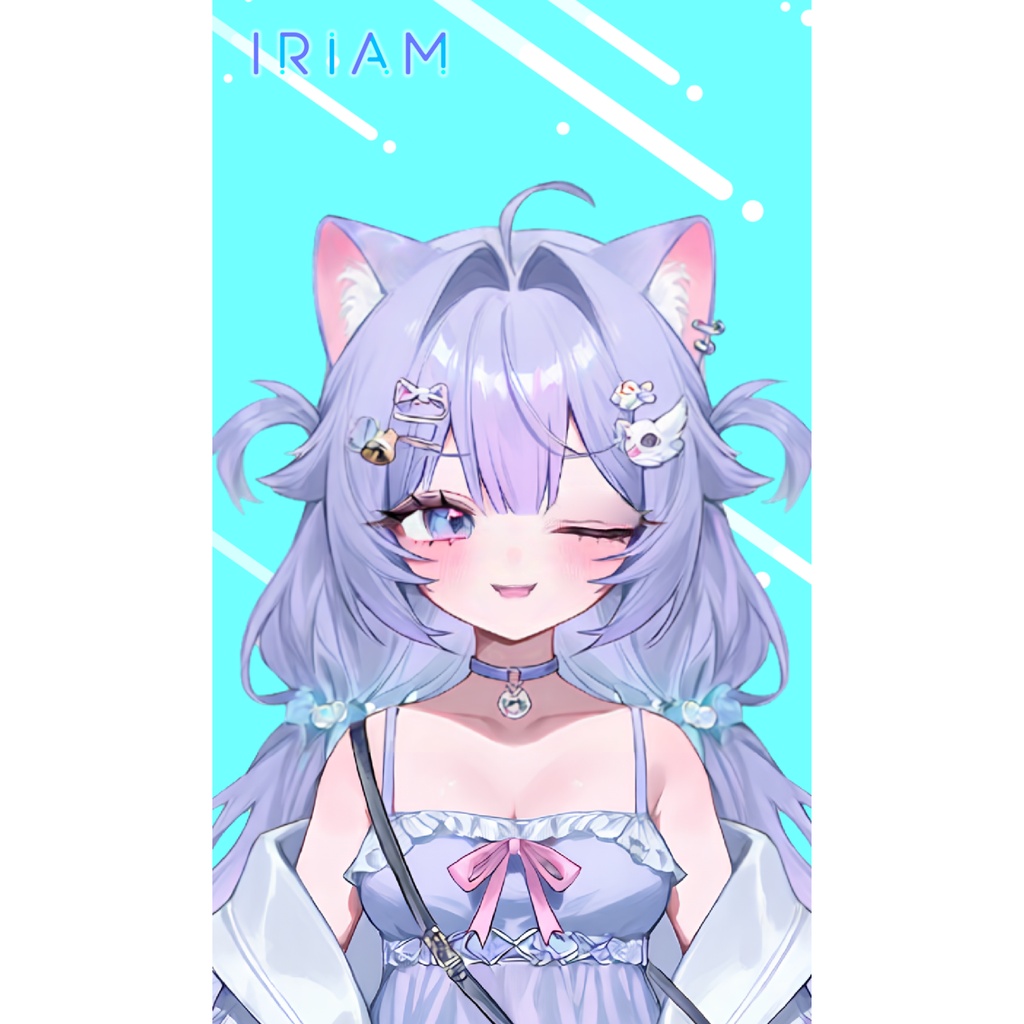 【一点物】立ち絵 SD 動画 セット IRIAM 女の子 猫