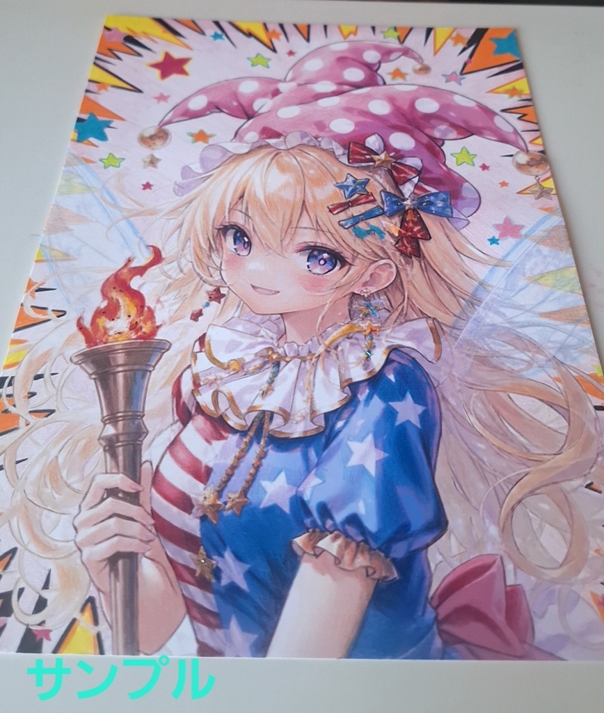東方Project クラウンピース 手描きイラスト 原画 一点物 A4サイズ ハンドメイド