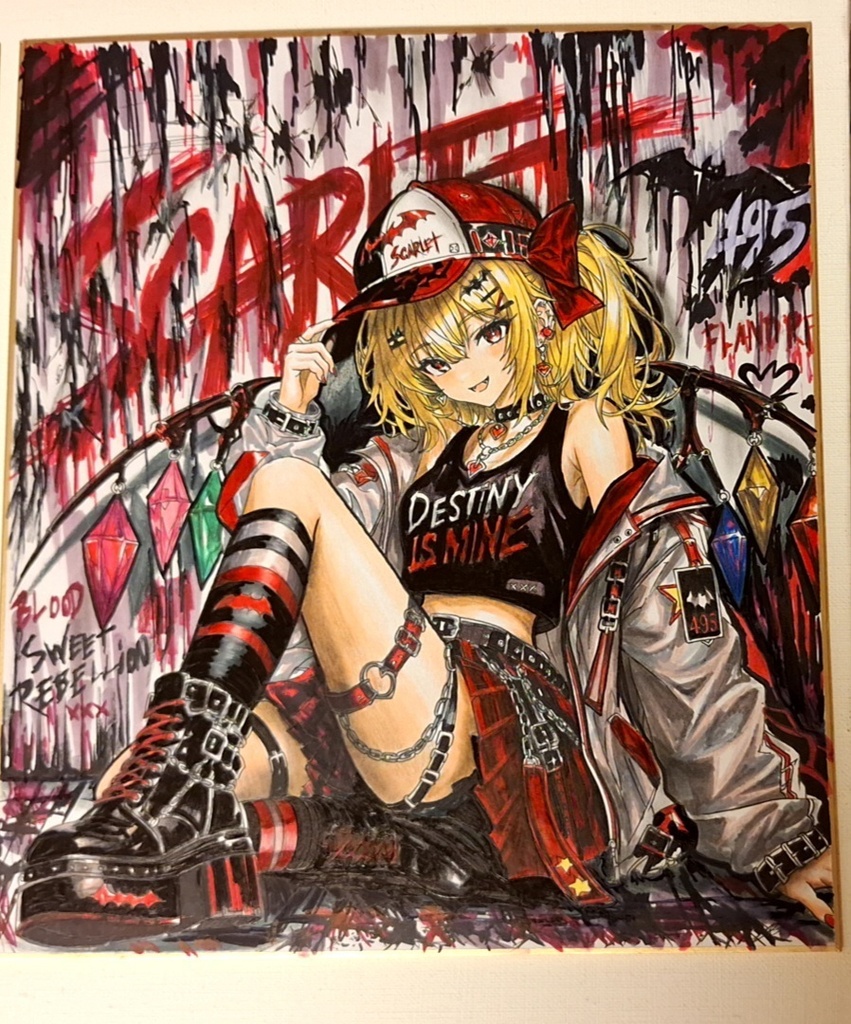 【手描き大色紙】同人 イラストオーダー・リクエスト受付窓口(東方Project、アニメキャラなど)原画 一点物