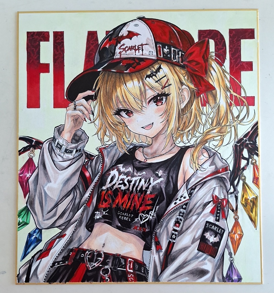 【手描き大色紙】同人 イラストオーダー・リクエスト受付窓口（東方Project、アニメキャラなど）原画 一点物
