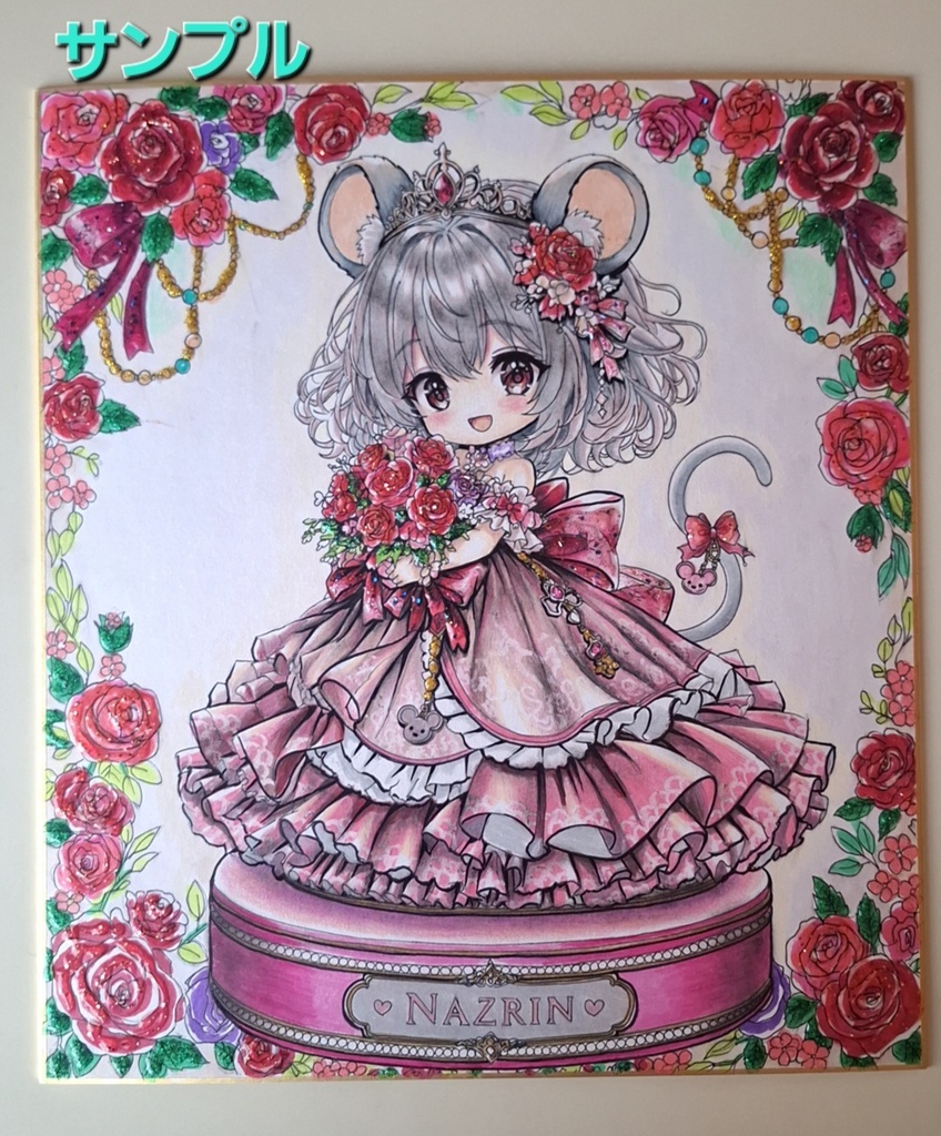 【手描き大色紙】同人 イラストオーダー・リクエスト受付窓口(東方Project、アニメキャラなど)原画 一点物