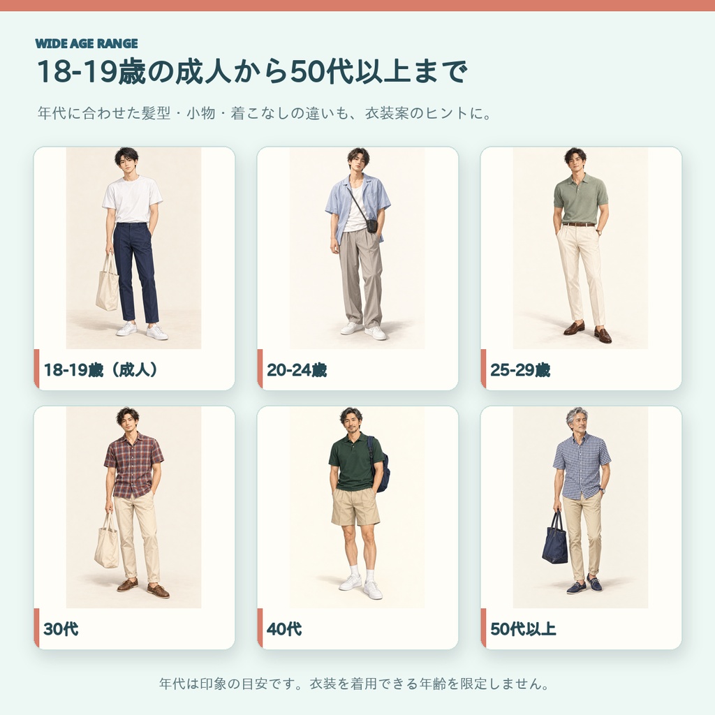 オシャレに、カッコよく大変身!|男性夏ファッション72コーデ