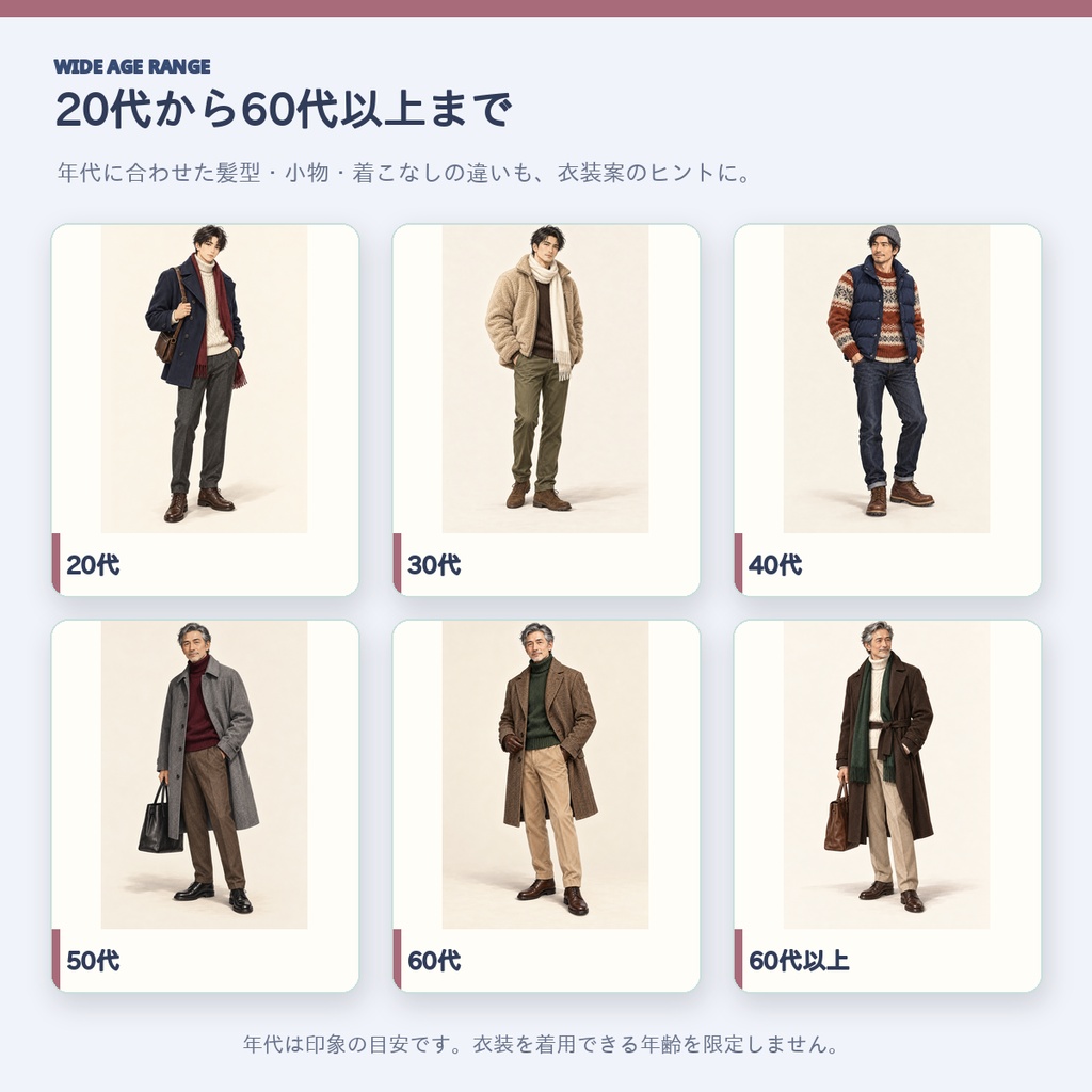 オシャレに、カッコよく大変身!|男性冬ファッション72コーデ