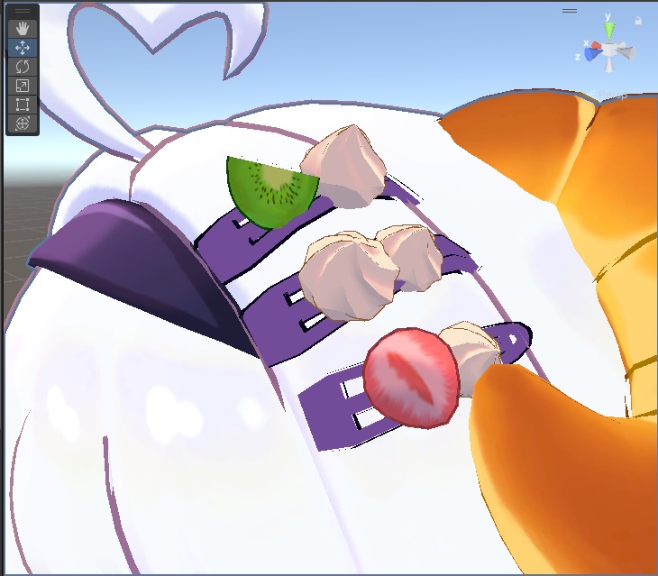 【無料】ホイップヘアピン コロネちゃんイメージ【VRC】